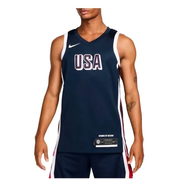 NWT Nike USAB Limited Road Men's Road Basketball Jersey Sz Small - Picture 1 of 14